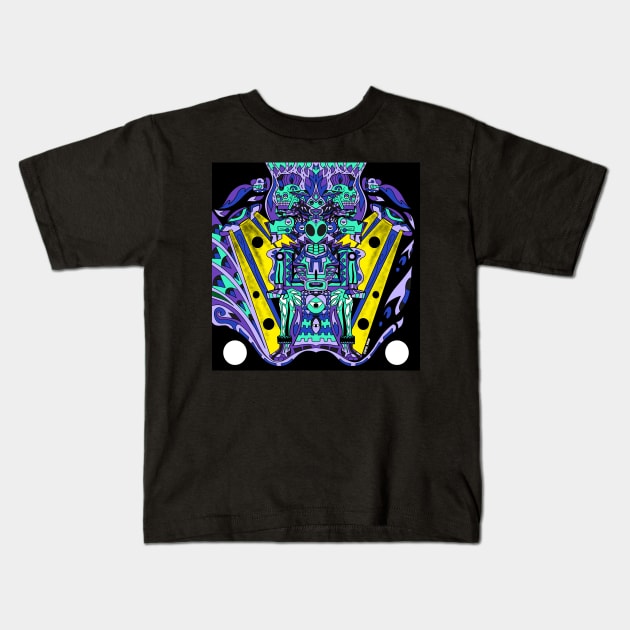 the mayan abduction project Kids T-Shirt by jorge_lebeau